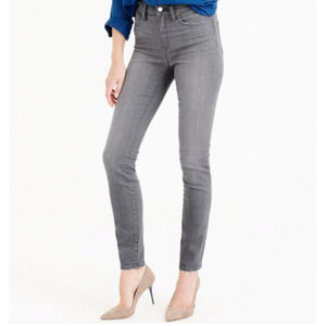 j. crew • lookout high rise skinny gray denim jeans